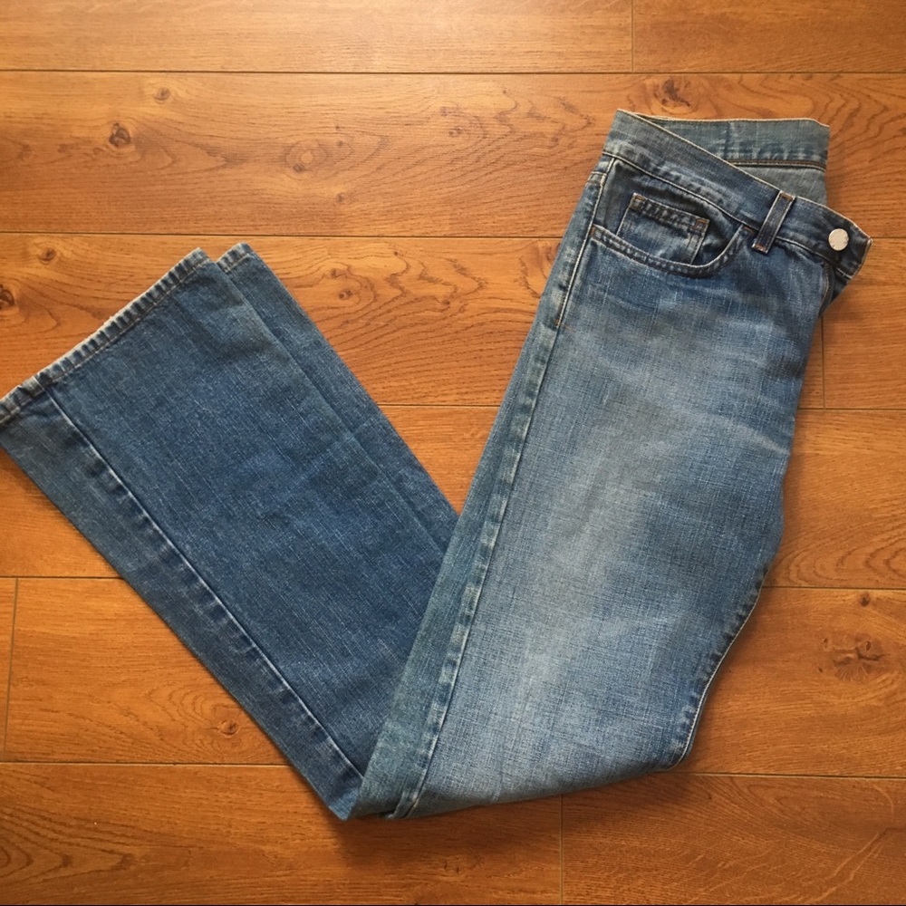 (Like New) Blue Boot-Cut Denim Jeans